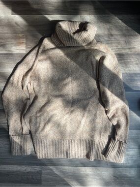 Oversized Knit Turtleneck Sweater